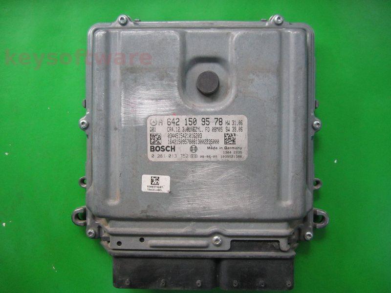 ECU Mercedes ML 3.0CDI A6421509578 0281013752 CR4.12 EDC16CP31