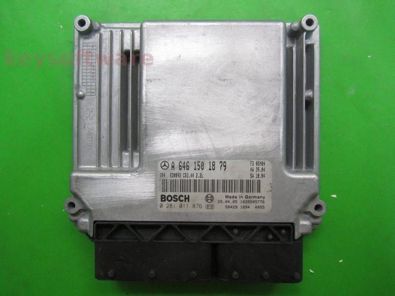 ECU Mercedes E 2.2CDI A6461501879 0281011876 CR3.44 EDC16C2