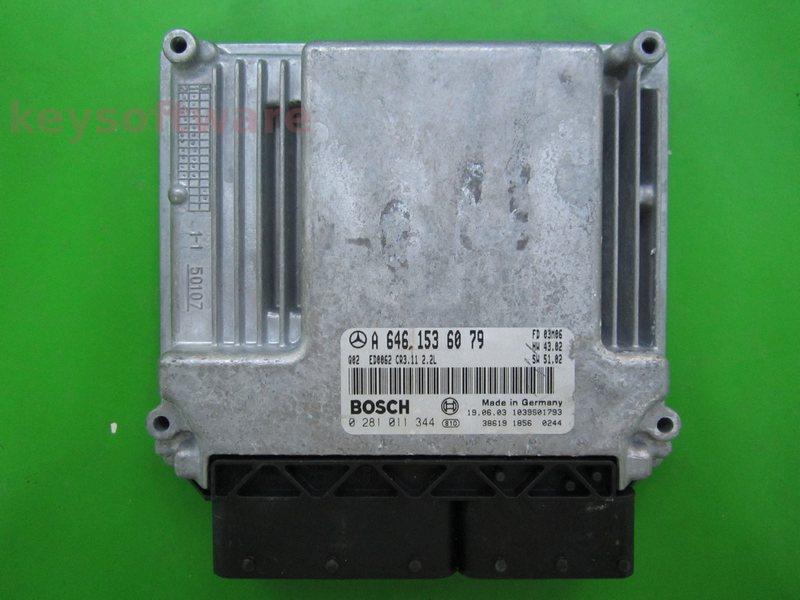 ECU Mercedes E 2.2CDI A6461536079 0281011344 CR3.11 EDC16C2