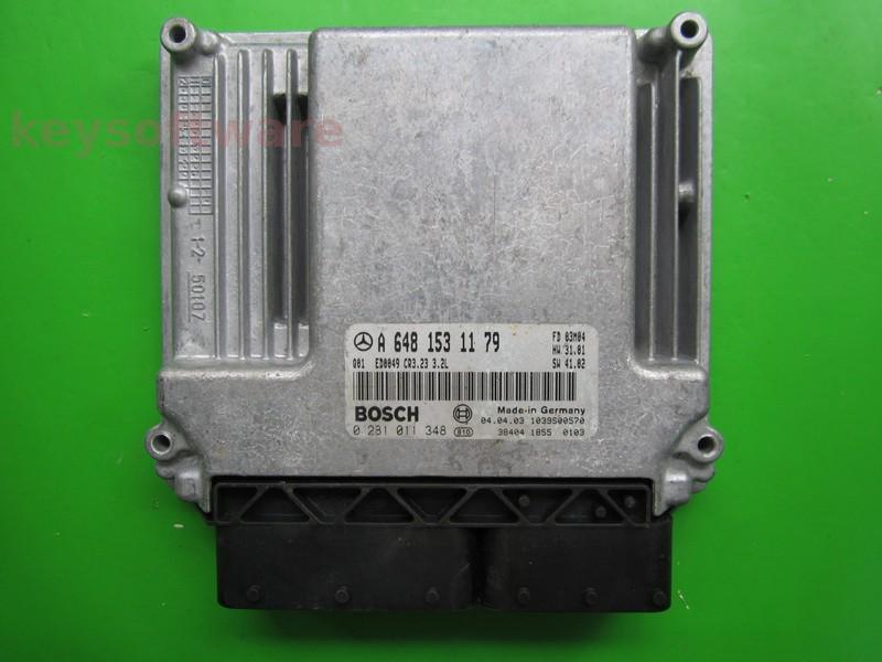 ECU Mercedes S 3.2CDI A6481531179 0281011348 CR3.23 EDC16C2