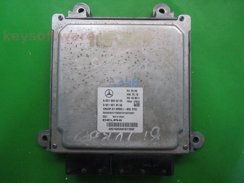 ECU Mercedes C 2.2CDI A6519005203 28519253 CRD3P.D1