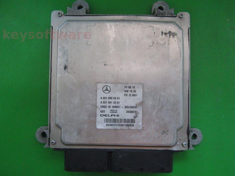 ECU Mercedes E 2.5CDI A6519005301 28380751 CRD2.16