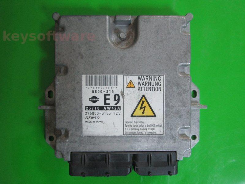 ECU Nissan Primera 2.2DCI 23710 AW42A 275800-3153 136CP