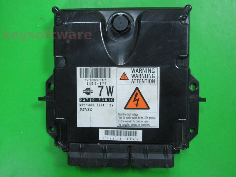 ECU Nissan Pathfinder 2.5DCI 23710 EC01C MB275800-6714 174CP {+