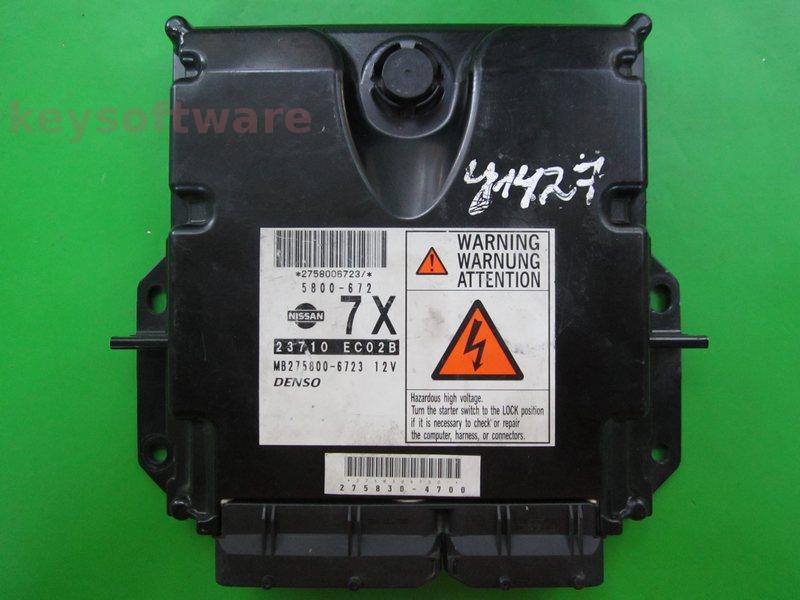 ECU Nissan Navara 2.5DCI 23710 EC02B MB275800-6723 174CP {