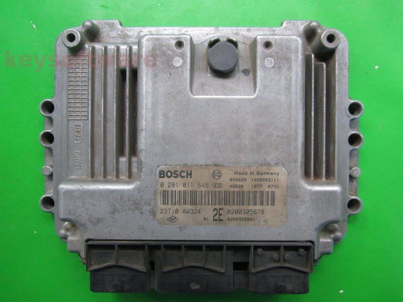 ECU Nissan Primera 1.9DCI 23710 AW324 0281011646 EDC16C3