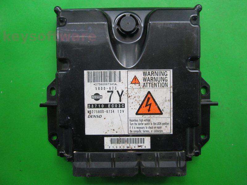 ECU Nissan Navara 2.5DCI 23710 EC03C MB275800-6734 174CP