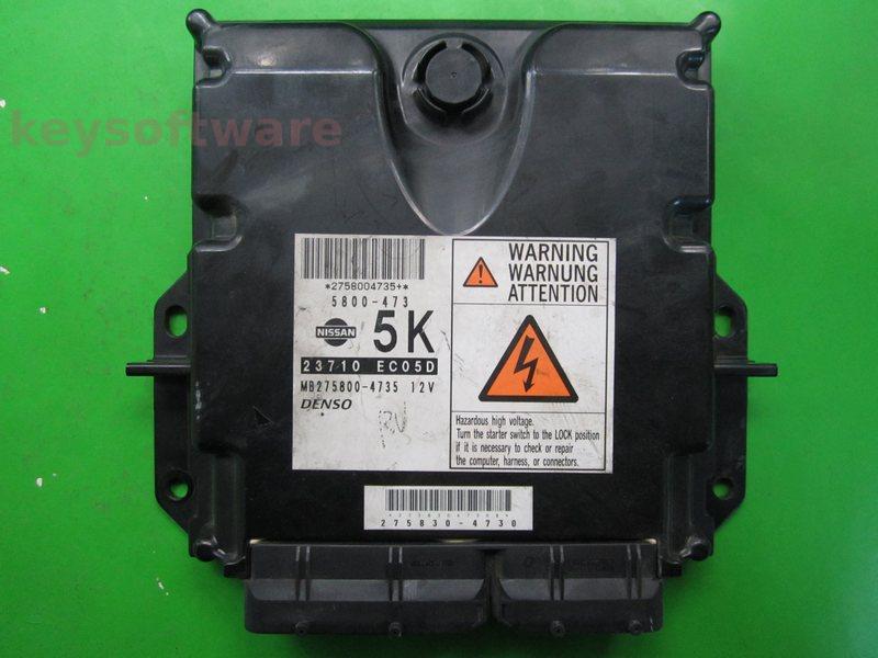 ECU Nissan Pathfinder 2.5DCI 23710 EC05D MB275800-4735 174CP