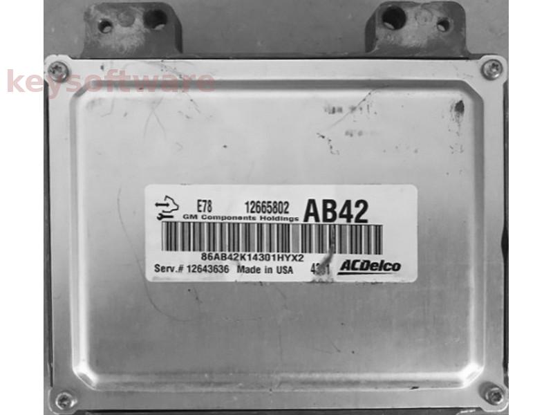 ECU Opel Corsa E 1.4 12665802 AB42 ACDELCO E78 {