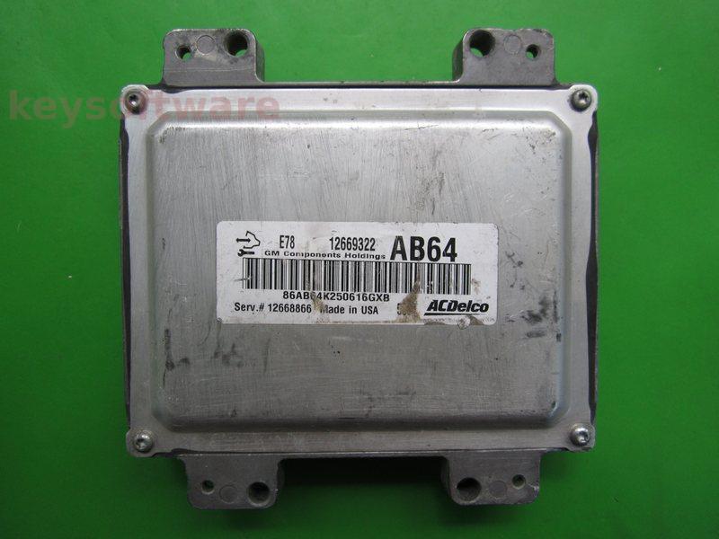 ECU Opel Corsa E 1.4 12669322 AB64 ACDELCO E78