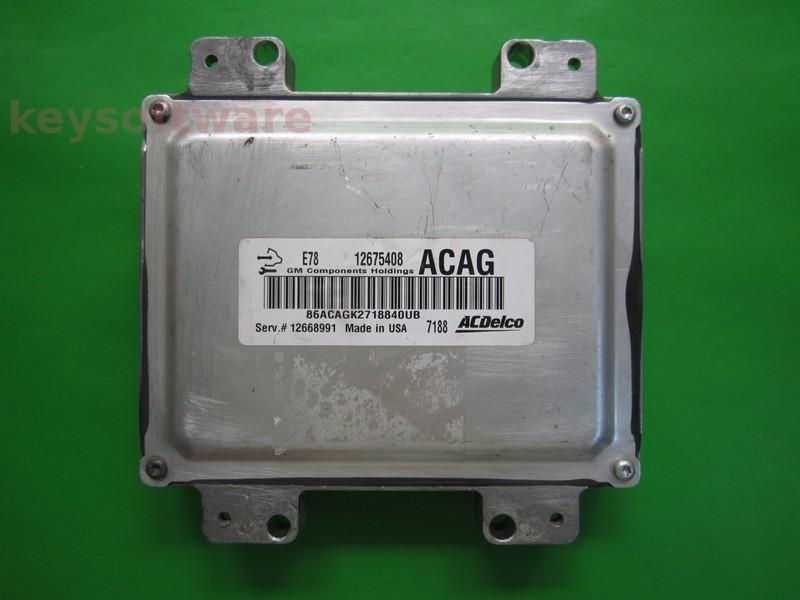 ECU Opel Astra J 1.4 12675408 ACAG ACDELCO E78