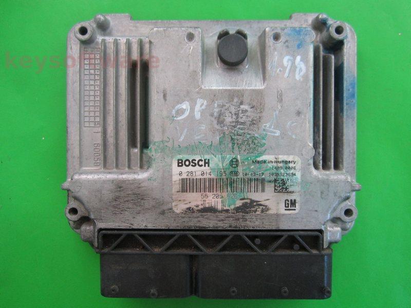 ECU Opel Vectra C 1.9CDTI 55205626 0281014195 EDC16C39 {