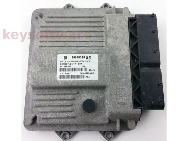 ECU Opel Combo 1.3CDTI 55578395 Z13DTJ 6O2.C3 HW04D {+