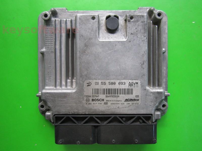 ECU Opel Astra J 1.3CDTI 55580093 0281017770 EDC17C59