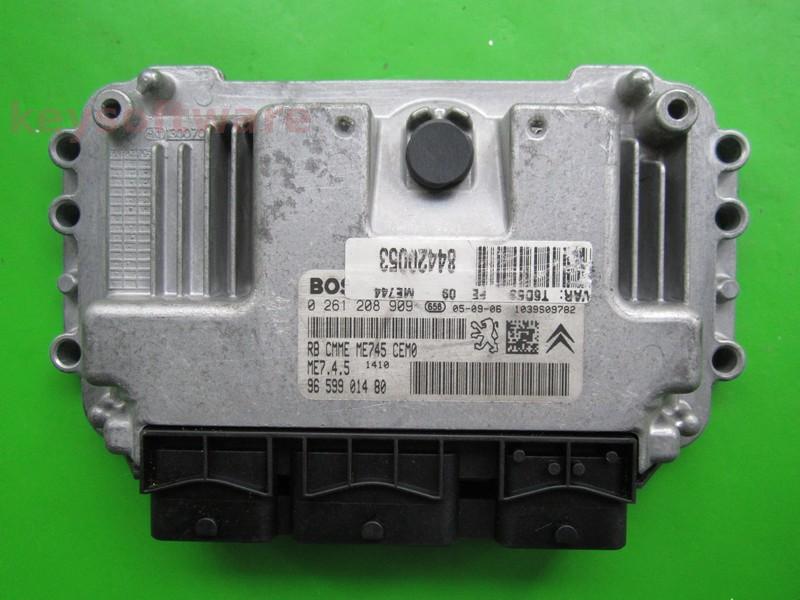 ECU Peugeot 307 1.6 9659901480 0261208909 ME7.4.5 {