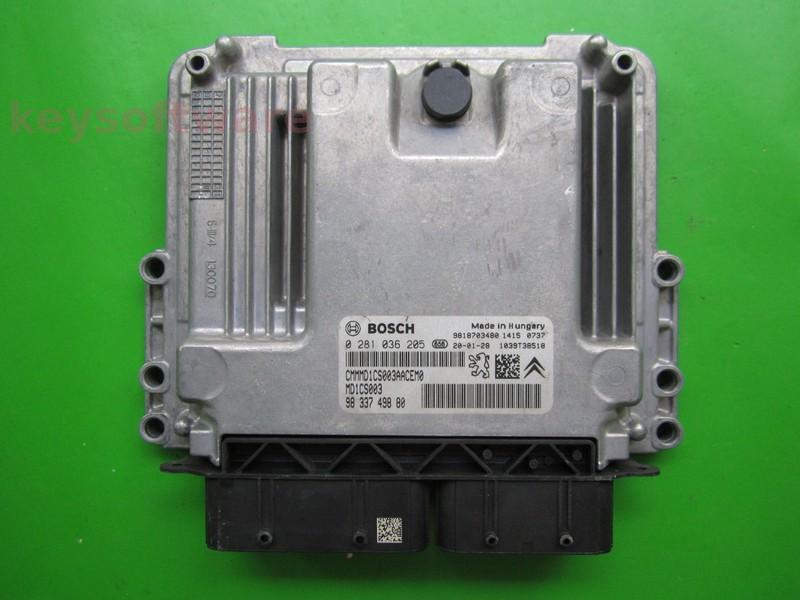 ECU Peugeot 208 1.5 9833749880 0281036205 MD1CS003