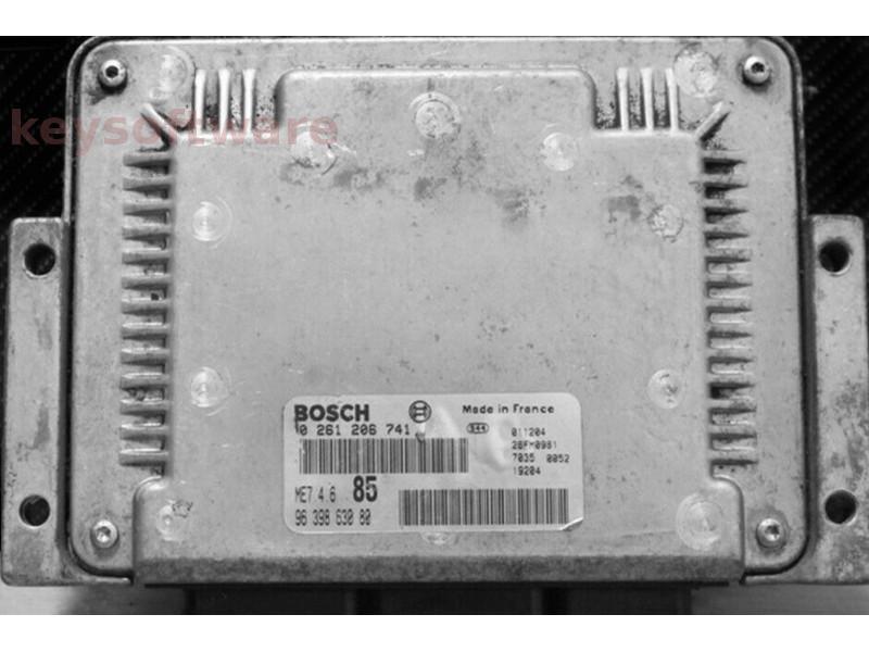 ECU Peugeot 406 3.0 9639863080 0261206741 ME7.4.6 {