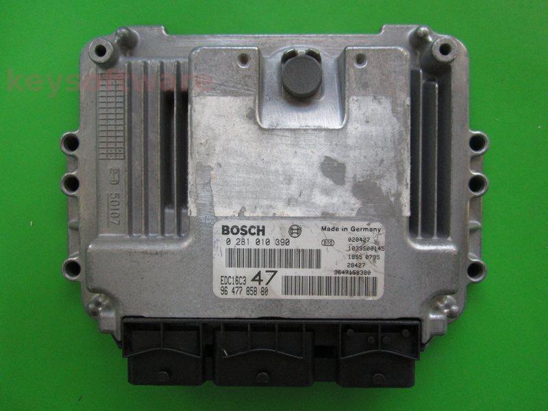 ECU Peugeot 307 1.4HDI 9647785880 0281010390 EDC16C3 8HZ