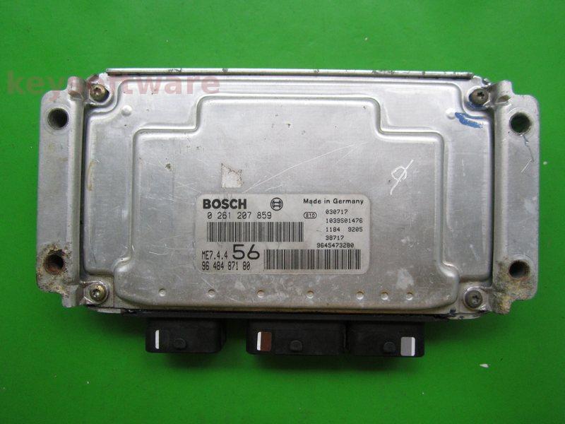 ECU Peugeot Partner 1.6 9648487180 0261207859 ME7.4.4 {