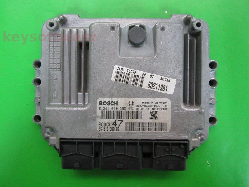 ECU Peugeot 307 1.4HDI 9651398880 0281010390 EDC16C3 8HZ