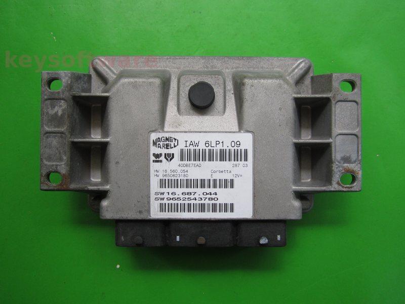 ECU Peugeot 206 2.0 9652543780 9650623180 6LP1.09