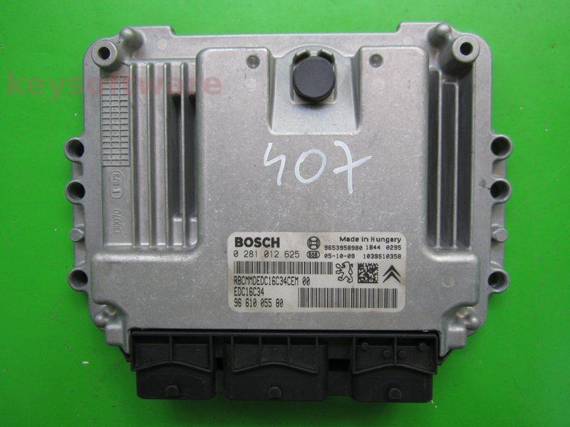 ECU Peugeot 407 1.6HDI 9661005580 0281012625 EDC16C34 {