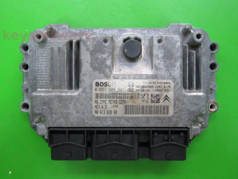 ECU Peugeot 206 1.6 9661383980 0261208901 ME7.4.5