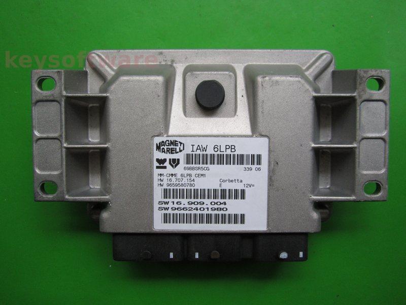 ECU Peugeot 307 2.0 9662401980 IAW 6LPB }