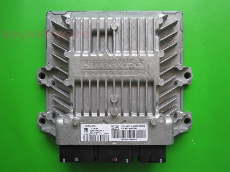 ECU Peugeot 307 2.0HDI 9663607380 5WS40323D-T SID803A