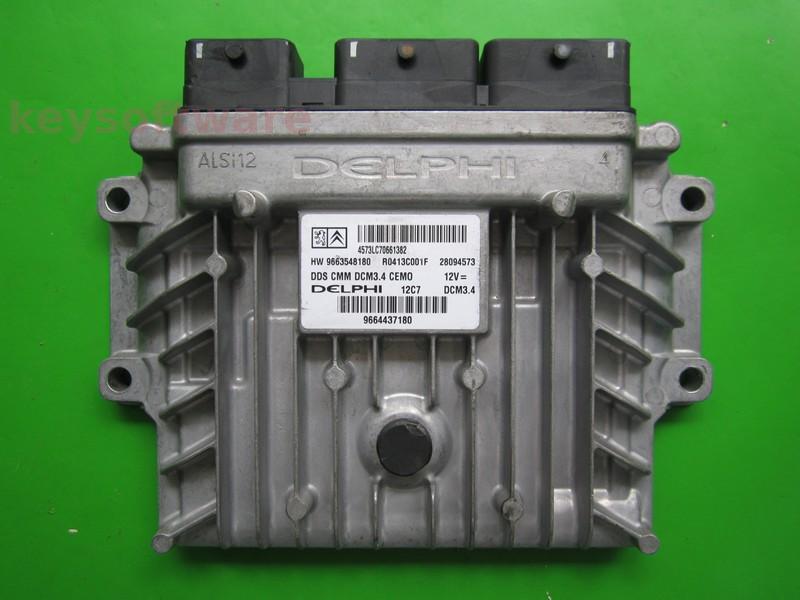 ECU Peugeot 307 2.0HDI 9664437180 28094573 DCM3.4