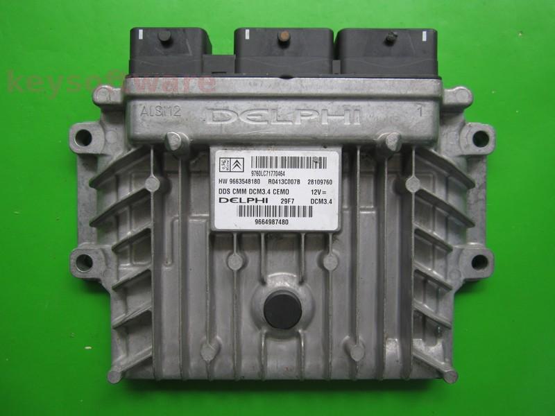 ECU Peugeot 308 2.0HDI 9664987480 28109760 DCM3.4