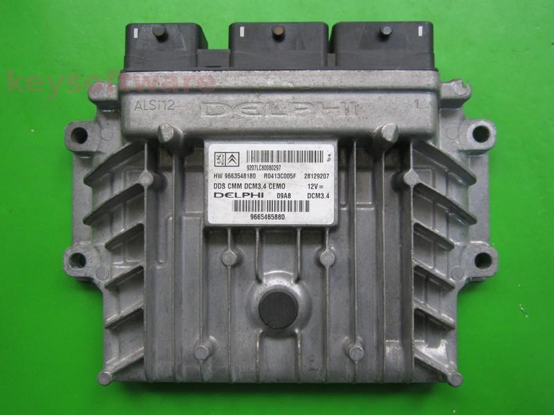 ECU Peugeot 307 2.0HDI 9665465880 28129207 DCM3.4