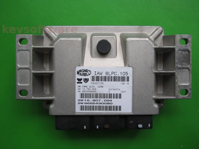 ECU Peugeot 207 1.4 9665490080 IAW 6LPC.105 {