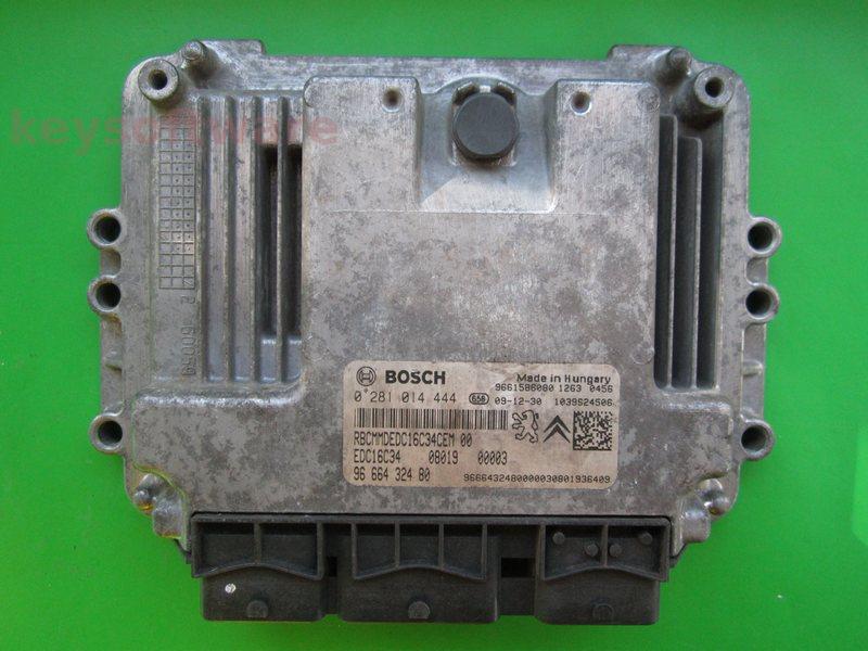 ECU Peugeot Bipper 1.4HDI 9666432480 0281014444 EDC16C34 }