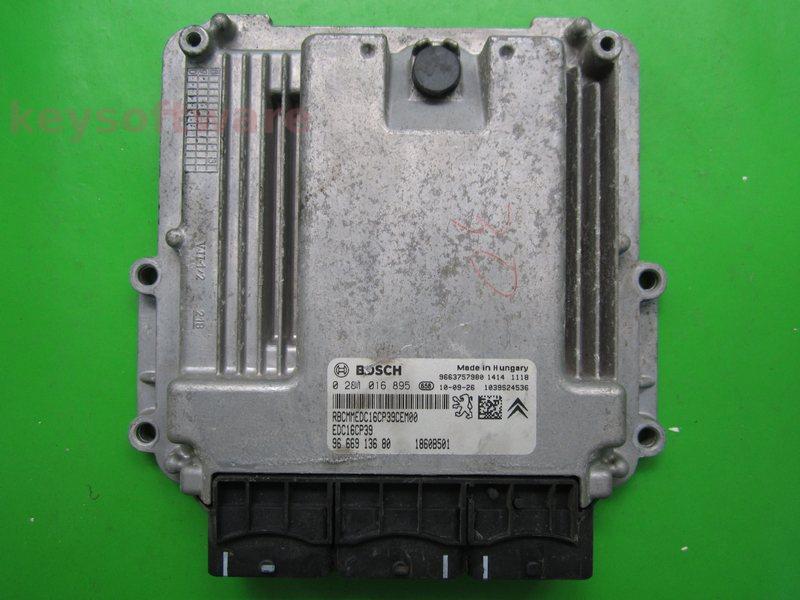 ECU Peugeot 4007 2.2HDI 9666913680 0281016895 EDC16CP39