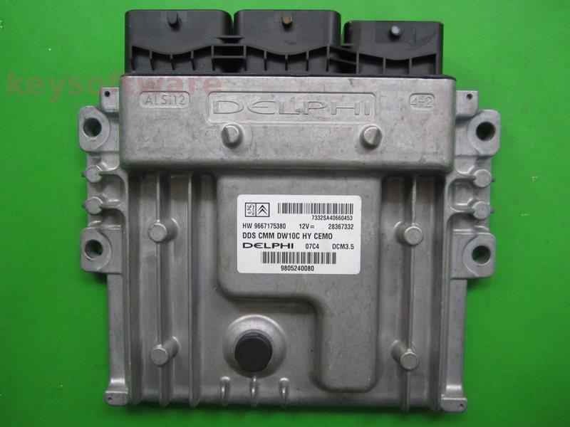 ECU Peugeot 508 2.0HDI 9805240080 28367332 DCM3.5