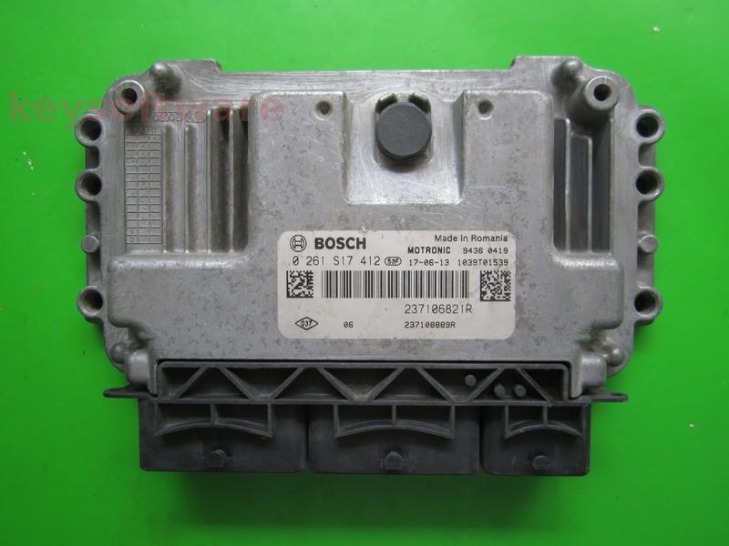 ECU Renault Megane 1.6 237108889R 0261S17412 ME17.9.20 {