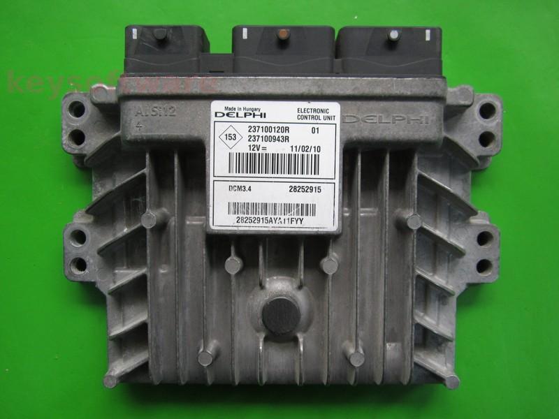 ECU Renault Megane 1.5DCI 237100943R 28252915 DCM3.4