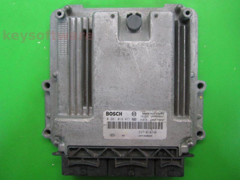 ECU Renault Megane 1.6HDI 237102860R 0281019471 EDC17C42