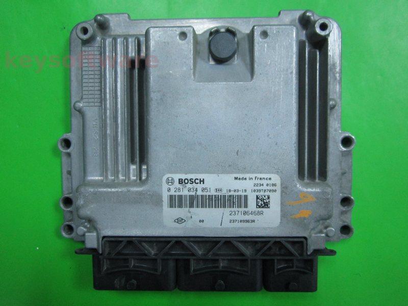 ECU Renault Megane 1.6DCI 237109963R 0281034051 EDC17C84