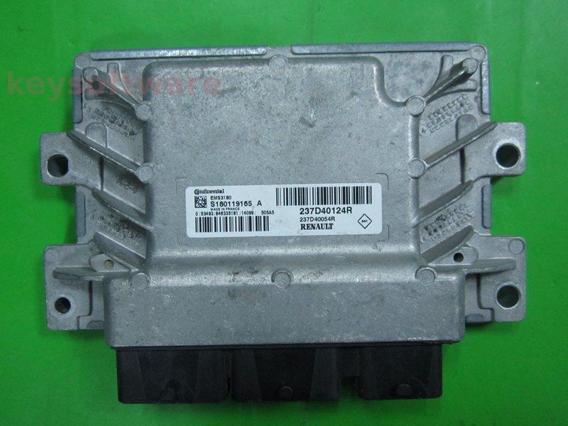 ECU Renault Zoe 237D40124R 237D40054E EMS3180