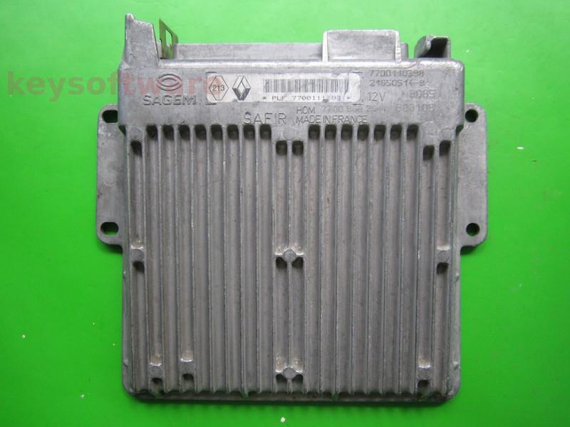 ECU Renault Clio 1.2 7700110398 21650514 SAFIR 35p