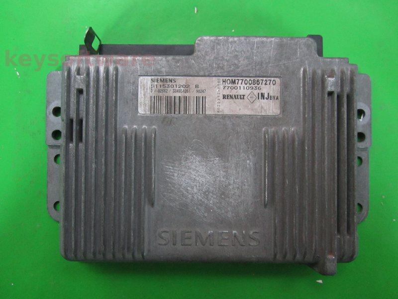 ECU Renault Clio 1.6 7700110936 S115301202B Fenix5