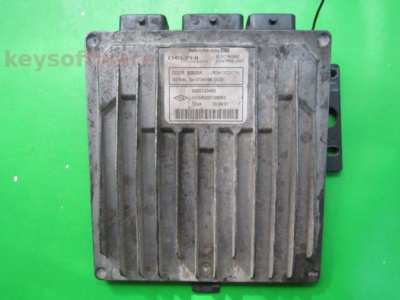 ECU Renault Clio 1.5DCI 8200123483 80925A DDCR {+