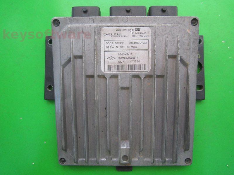 ECU Renault Clio 1.5DCI 8200225017 80935E DDCR {