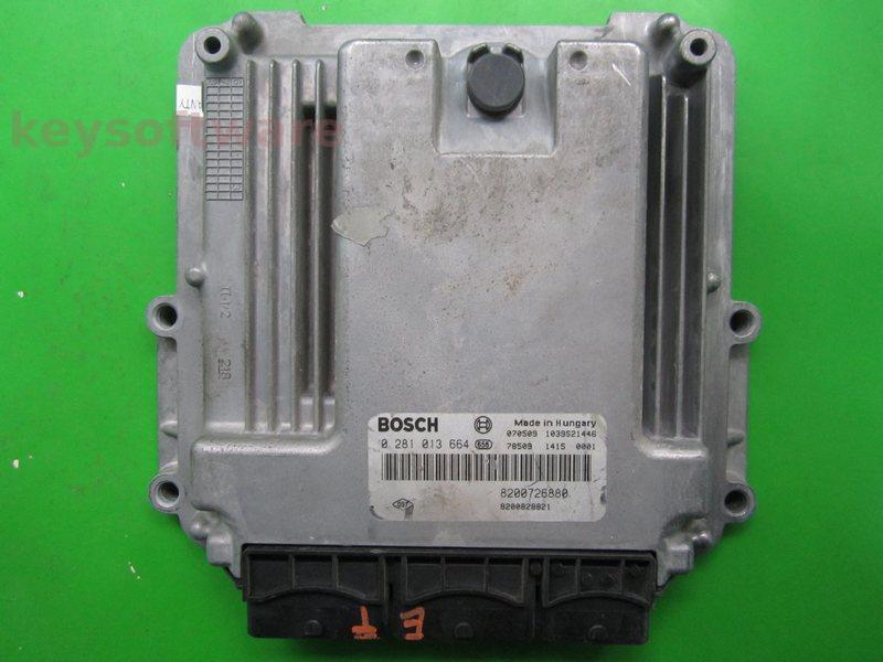 ECU Renault Laguna 2.0DCI 8200828821 0281013664 EDC16CP33