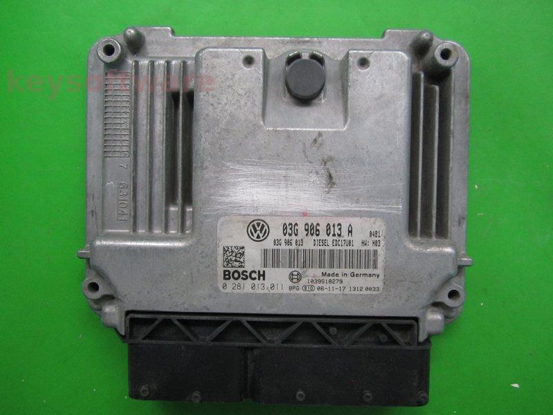 ECU Seat Ibiza 1.9TDI 03G906013A 0281013011 EDC17U01 BMT