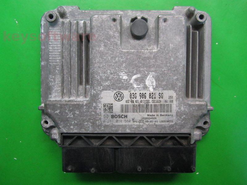 ECU Seat Leon 1.9TDI 03G906021SG 0281014580 EDC16U34 BMM H08