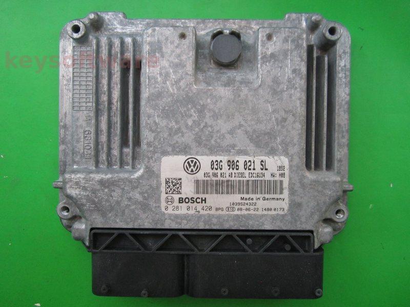 ECU Seat Altea 1.9TDI 03G906021SL 0281014420 EDC16U34 BLS H08