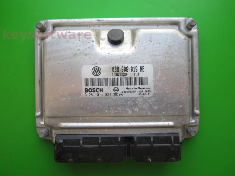 ECU Skoda Fabia 1.9TDI 038906019NE 0281011824 EDC15P+ ATD